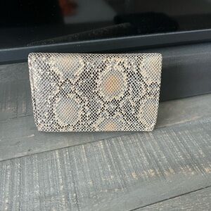 Hobo Bags Leather Wallet Snake Pattern